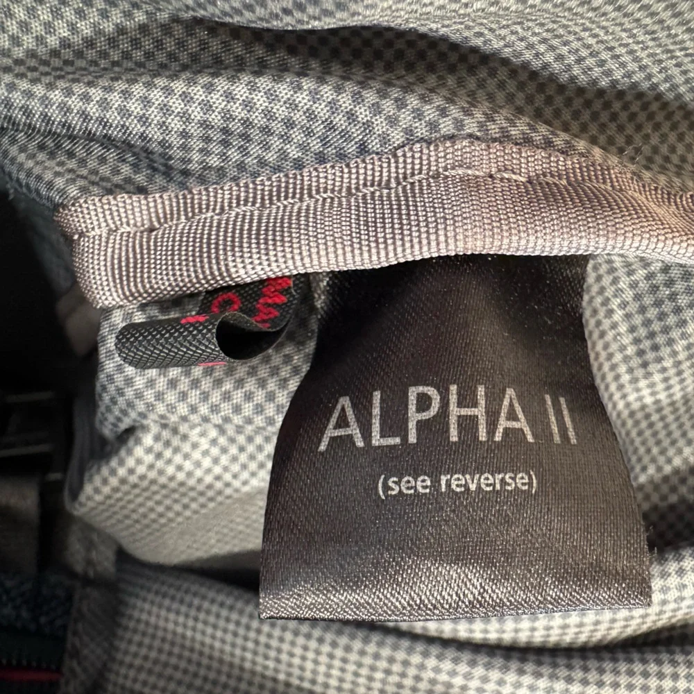TUMI Alpha 2 Large Soft Travel Satchel in Black Bag